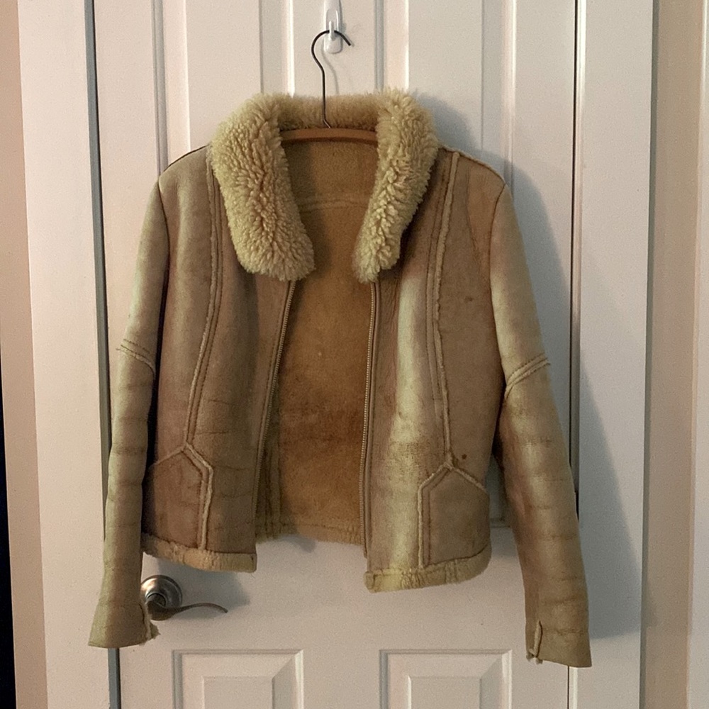Carla New York Shearling Leather Jacket.